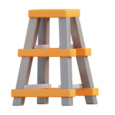 3 D Illustration Ladder 3D Icon