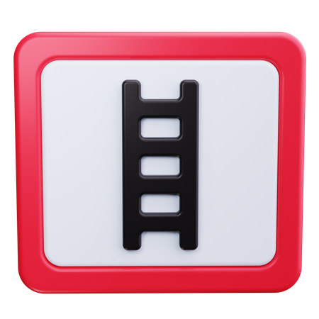 Ladder Safety  3D Icon