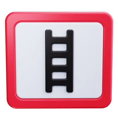 Ladder Safety  3D Icon