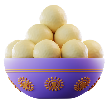 Laddu  3D Icon