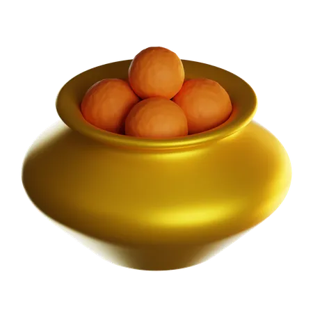 Laddu  3D Icon