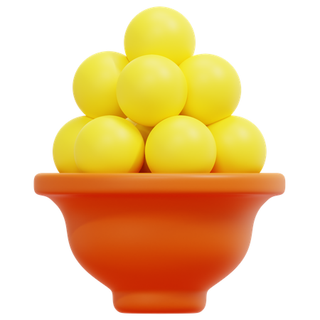 Laddu  3D Icon