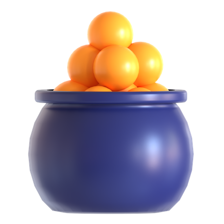 Laddu  3D Icon