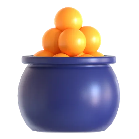 Laddu  3D Icon