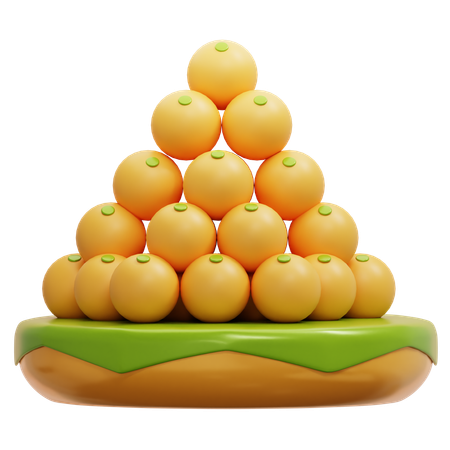 Plat de laddu  3D Icon