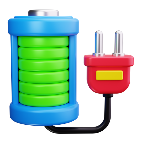 Batterie aufladen  3D Icon