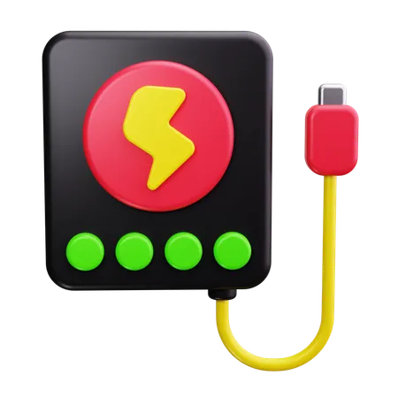 Ladegerät, Technologie, Batterie, Energie, elektrisch, Leistung, Kabel  3D Icon