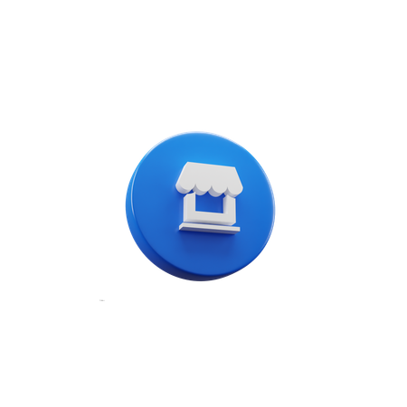 Shop  3D Icon