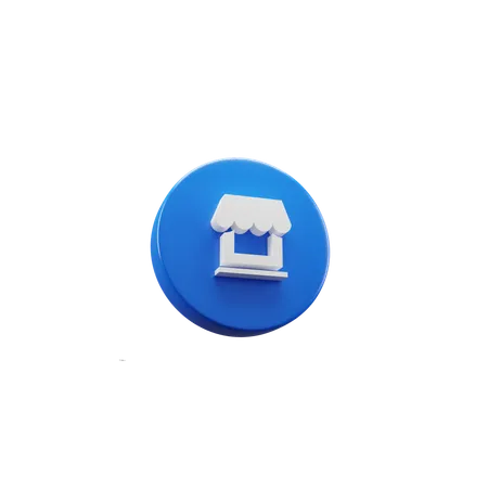 Shop  3D Icon