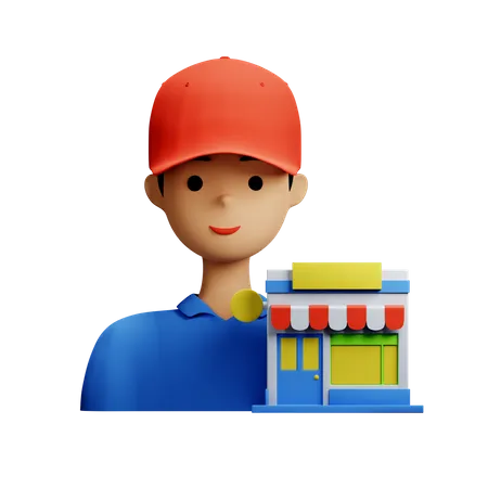 Ladenangestellter  3D Icon