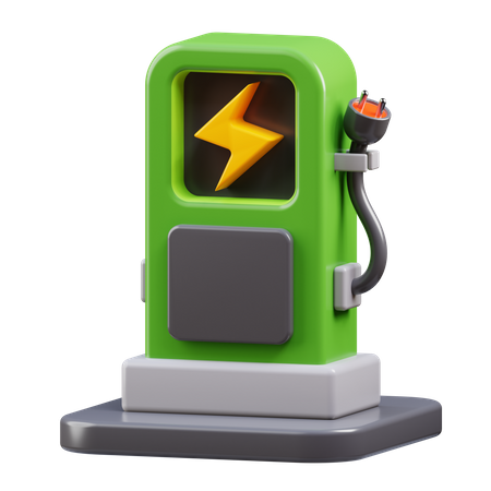 Ladestation für Elektroautos  3D Icon