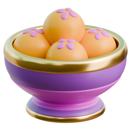 Ladoo  3D Icon