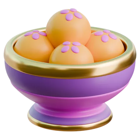 Ladoo  3D Icon