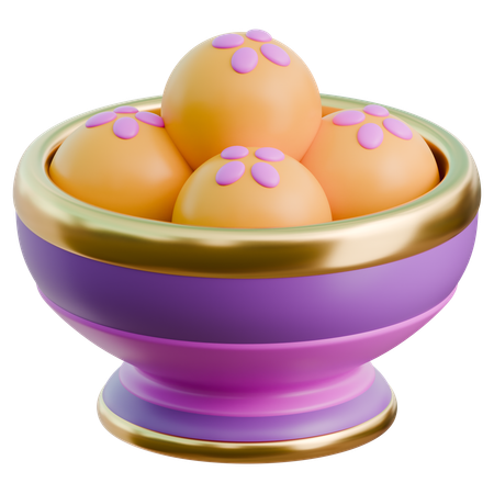 Ladoo  3D Icon