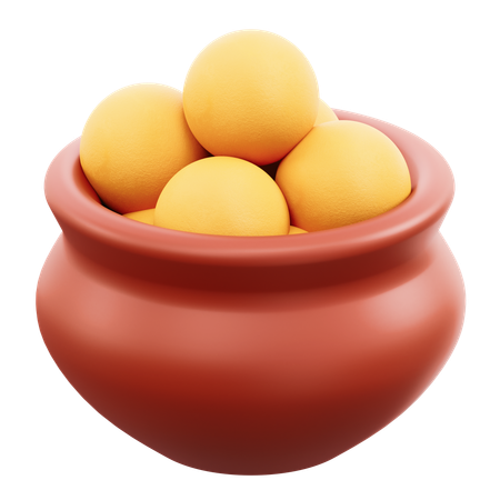 Ladoo  3D Icon