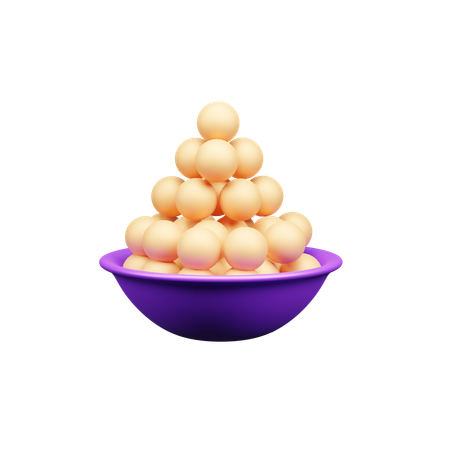 Olla ladoo  3D Icon