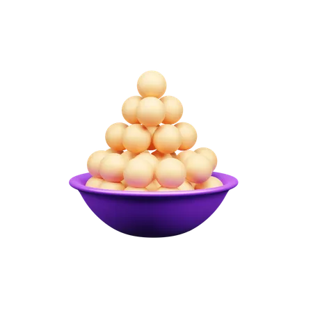 Olla ladoo  3D Icon