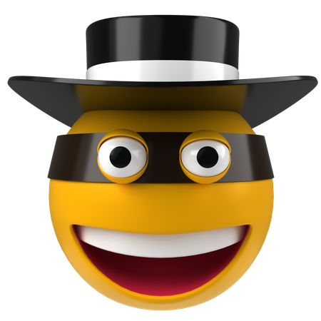 Emoji de ladrão  3D Icon