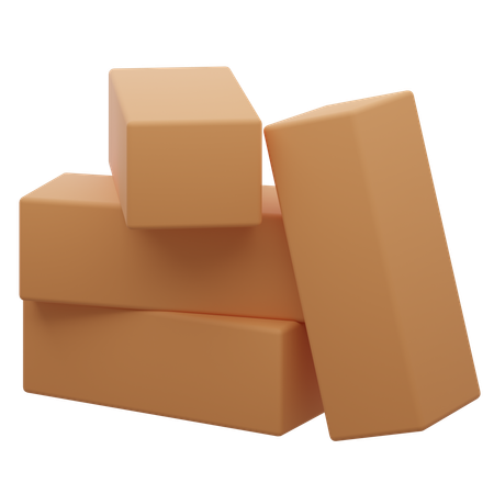 Ladrillo  3D Icon