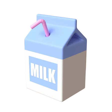 Ladrillo de leche  3D Icon