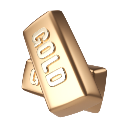 Ladrillo de oro  3D Icon