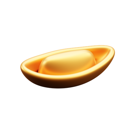 Ladrillo de oro chino  3D Icon