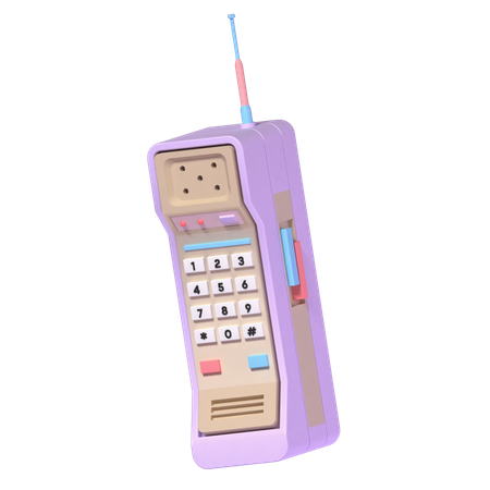 Teléfono celular de ladrillo  3D Icon