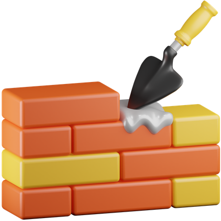 Ladrillos de construcción  3D Icon