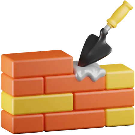 Ladrillos de construcción  3D Icon