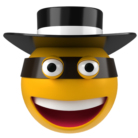 Ladrón Emoji  3D Icon