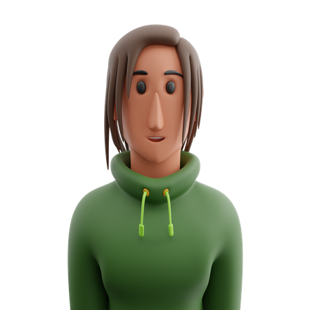 Lady avatar  3D Icon