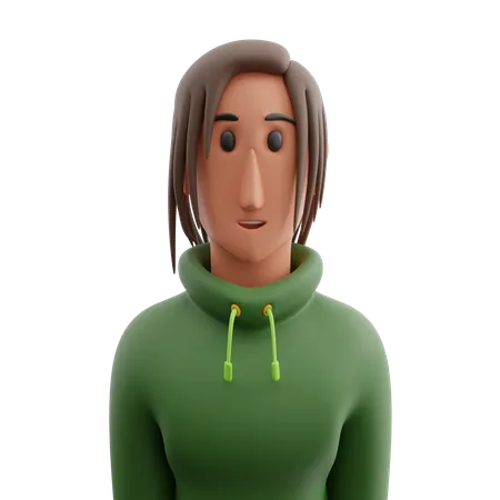 Lady avatar  3D Icon