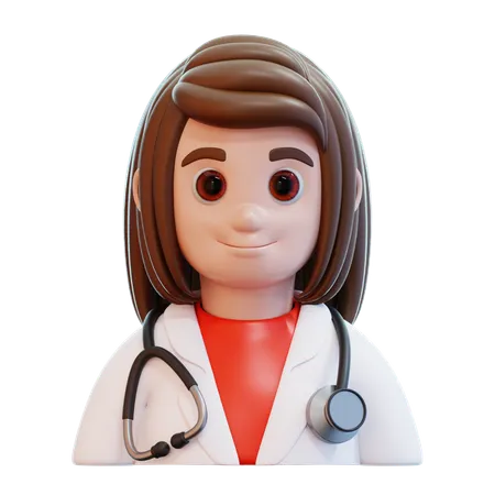 Lady Doctor  3D Icon