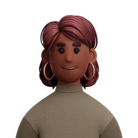 Lady Girl  3D Icon