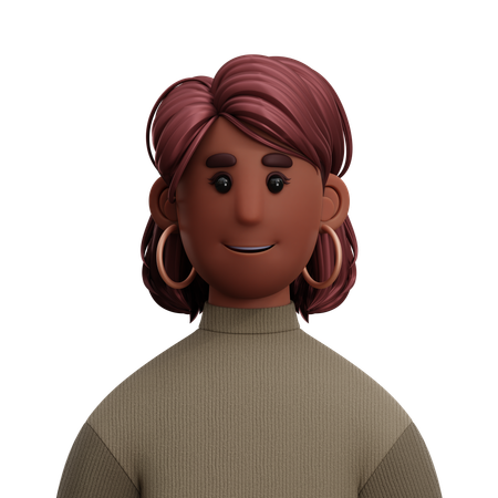 Lady Girl  3D Icon