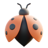 3d ladybug illustration