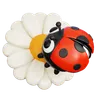 Ladybug and Flower