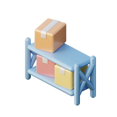 Lager  3D Illustration