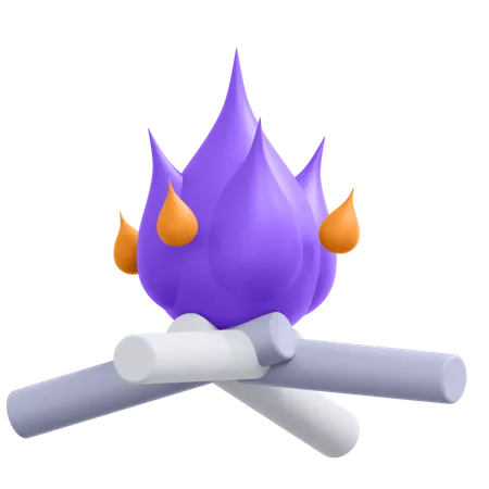 Lagerfeuer  3D Icon