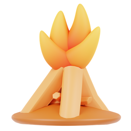 Lagerfeuer  3D Icon