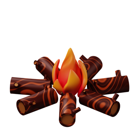 Lagerfeuer  3D Icon