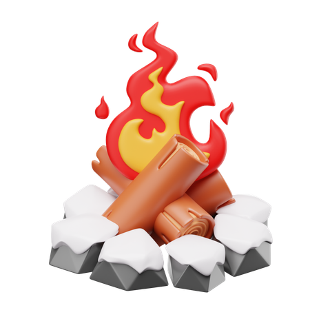 Lagerfeuer  3D Icon