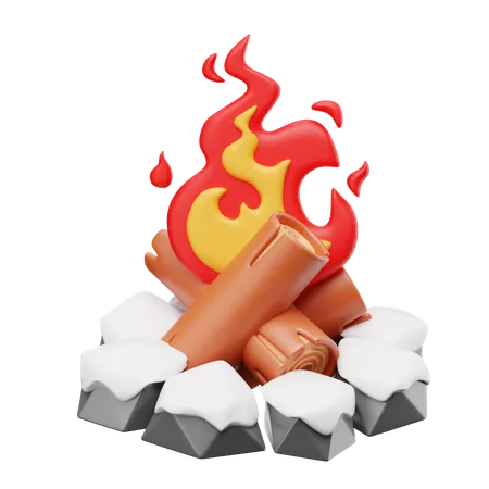 Lagerfeuer  3D Icon