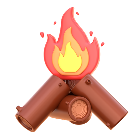 Lagerfeuer  3D Icon