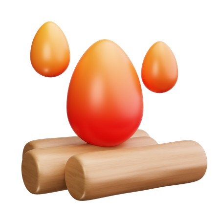 Lagerfeuer  3D Icon