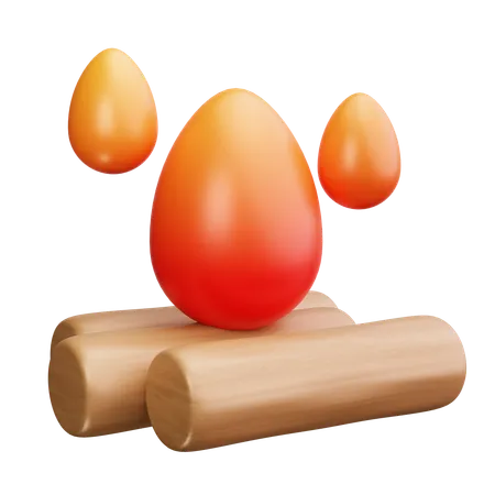 Lagerfeuer  3D Icon