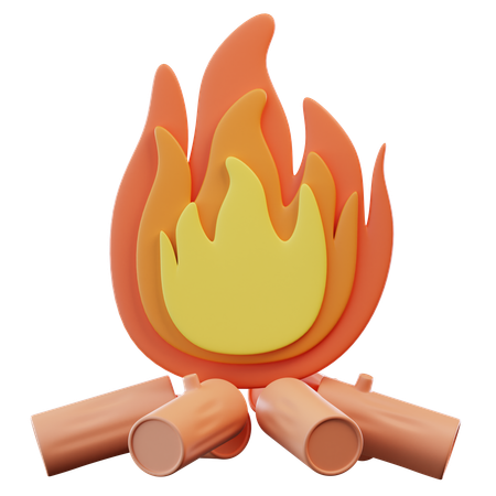 Lagerfeuer  3D Icon