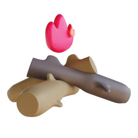 Lagerfeuer  3D Icon