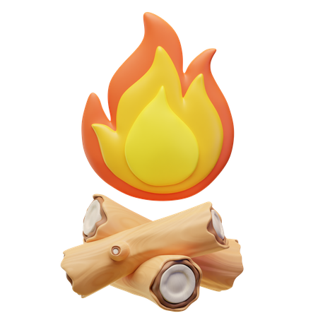 Lagerfeuer  3D Icon