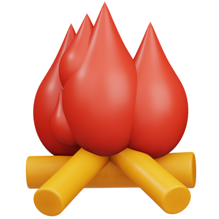 Lagerfeuer  3D Icon